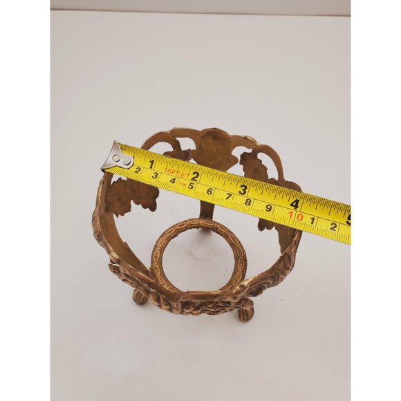 Brass display stand for egg, mineral, orb or large crystal ball, ostrich egg - Picture 7 of 9